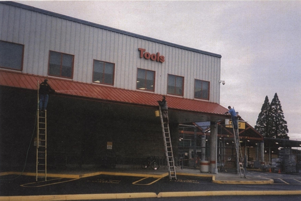 Commercial Building Power Washing